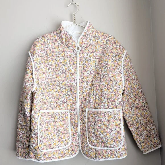 Joe Fresh x Jillian Harris Floral quilted zip jacket - Picture 7 of 12